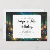 Der bezaubernde Nachtfall: Lumineszenz am See Einladung (Rückseite)