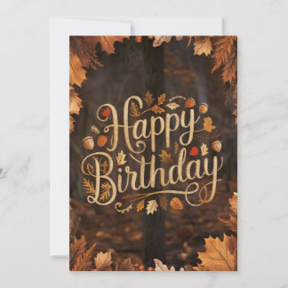 Der bezauberte Ahornblätterglück Herbst glücklich  Karte