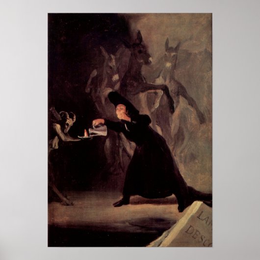 Der bezauberte Mann von Francisco Goya 1798 Poster (Vorne)
