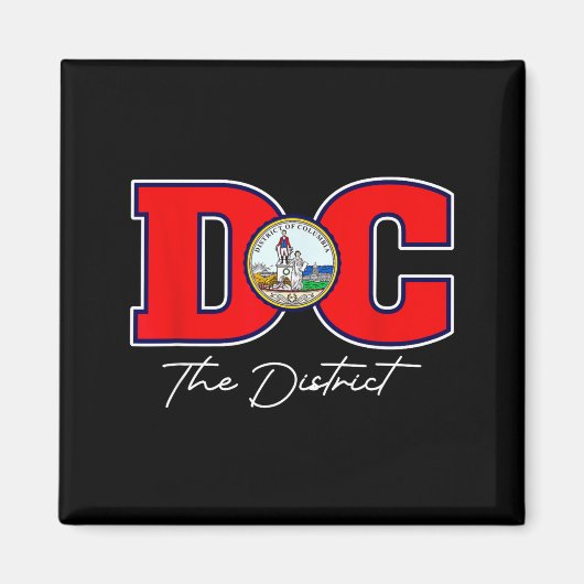 Der Bezirk Washington Dc Urlaubs-Souvenir Us Magnet (Vorne)