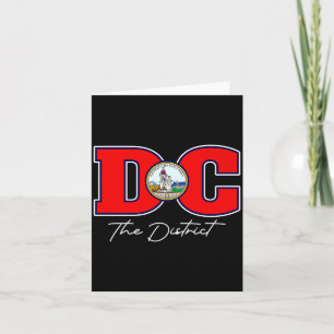 Der Bezirk Washington Dc Urlaubs-Souvenir USA Karte