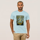 Der Bhairava Shiva der Männer T-Shirt hellblau (Vorne ganz)