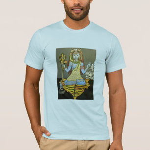Der Bhairava Shiva der Männer T-Shirt hellblau