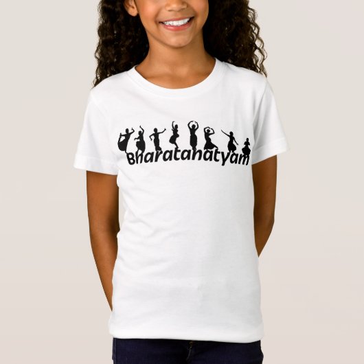 Der Bharatanatyam der Mädchen Tänzer-T - Shirt (Vorderseite)