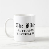 Der Bibel-Fiktions-Bestseller Kaffeetasse (Links)
