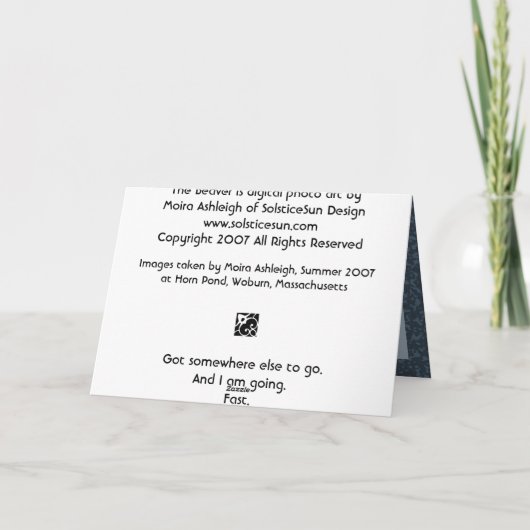 Der Biber Karte (Rückseite)