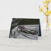 Der Biber Karte (Gelbe Blume)