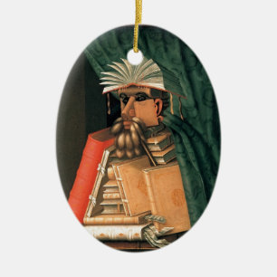 Der Bibliothekar Keramikornament