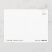Der Bibliothekar Postkarte (Rückseite)