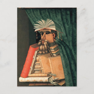 Der Bibliothekar Postkarte