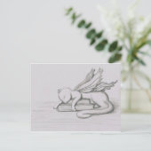 Der Bibliothekar Postkarte (Stehend Vorderseite)