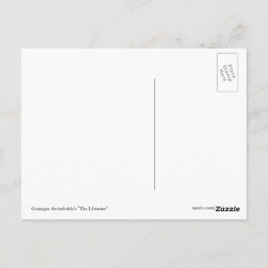 Der Bibliothekar Postkarte (Rückseite)