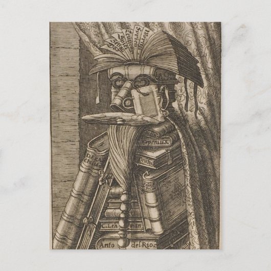 Der Bibliothekar Postkarte (Vorderseite)