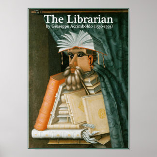 Der Bibliothekar von Arcimboldo Poster