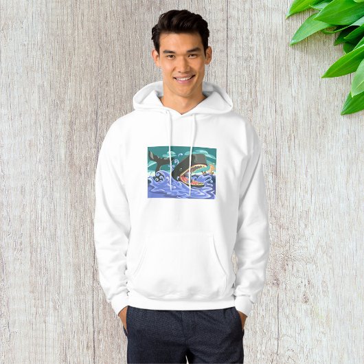 Der biblische Jonah und die Szene des Waldes Hoodie