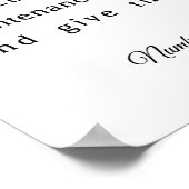 Der biblische Priestersegen Poster (Ecke)