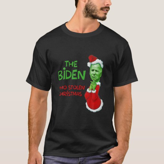 Der Biden, der Weihnachtslustige gestohlen hat T-Shirt (Vorderseite)