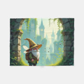 Der Bienenführer-Gnom – Hüter des Honigs Fleecedecke (Vorderseite (Horizontal))