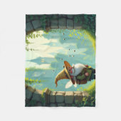 Der Bienenführer-Gnom – Hüter des Honigs Fleecedecke (Vorderseite)