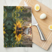 Der Bienenführer-Gnom – Hüter des Honigs Geschirrtuch (Viertel Falte)