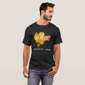 Der Bienenstock (abgenutztes Aussehen) T-Shirt (Vorne ganz)