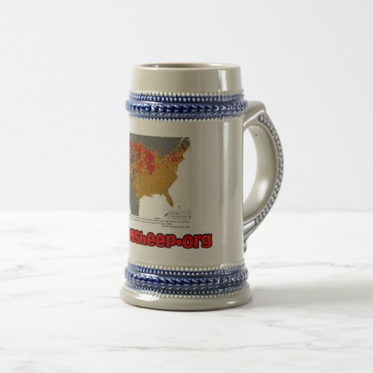 Der Bier-Bauch von Amerika-Bier Stein Bierglas (VorderseiteRechts)