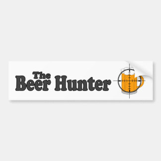 Der Bier-Jäger-Autoaufkleber Autoaufkleber
