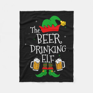 Der Bier trinkt Elf Matching Family Drinker Merr Fleecedecke