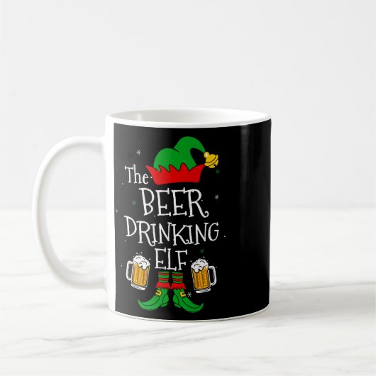 Der Bier trinkt Elf Matching Family Drinker Merr Kaffeetasse (Links)