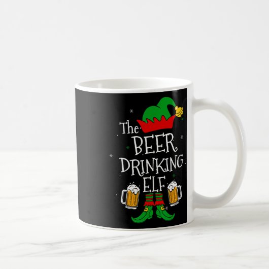 Der Bier trinkt Elf Matching Family Drinker Merr Kaffeetasse (Rechts)