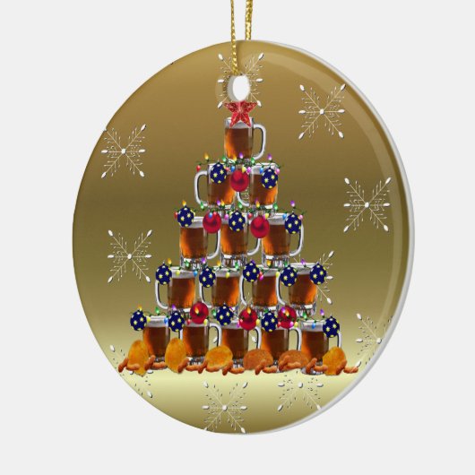 Der Bierbaum Keramikornament (Links)