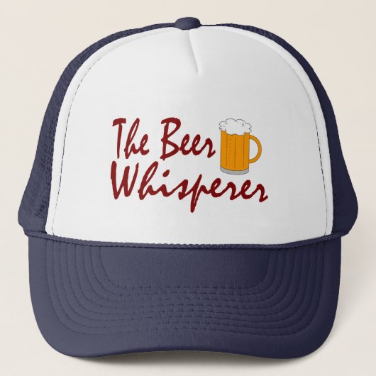 Der Bierwhisperer-Fernlastfahrer-Hut Truckerkappe (Vorderseite)