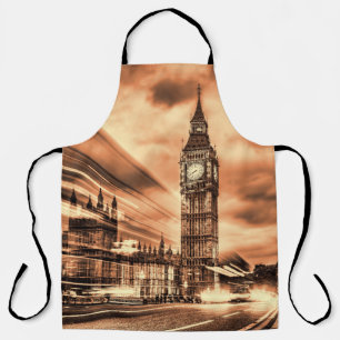 Der Big Ben im Retro-Stil in London Schürze