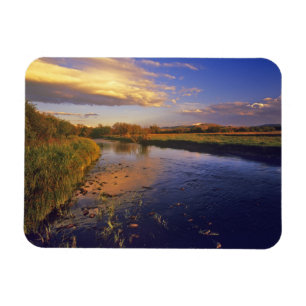 Der Big Hole River im letzten Licht bei Jackson Magnet