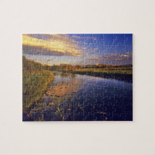 Der Big Hole River im letzten Licht bei Jackson Puzzle