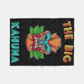 Der Big Kahuna Funny Hawaiian Tiki Vater Boss Gift Fleecedecke (Vorderseite (Horizontal))