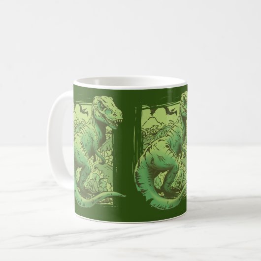 Der Big King T-Rex Kaffeetasse (Vorderseite Links)