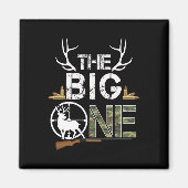 Der Big One Birthday Boy Deer Hunter Camouflage 1s Magnet (Vorne)