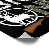 Der Big One Birthday Boy Deer Hunter Camouflage 1s Poster (Ecke)