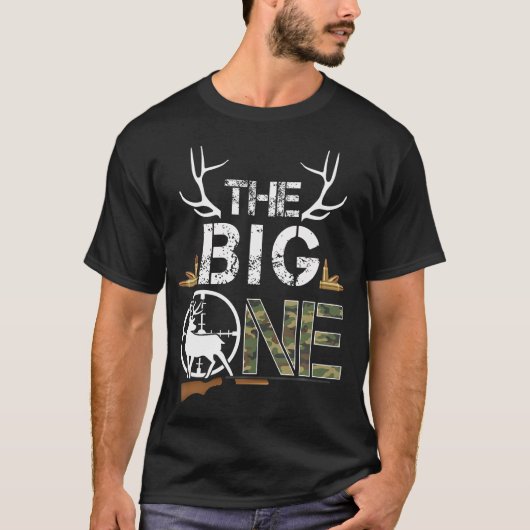 Der Big One Birthday Boy Deer Hunter Camouflage 1S T-Shirt (Vorderseite)