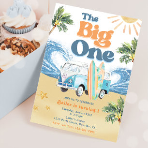 Der Big One Surf Beach zum 1. Geburtstag Einladung
