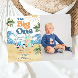 Der Big One Surf Beach zum 1. Geburtstag Einladung