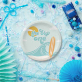Der Big One Surf Beach zum 1. Geburtstag Pappteller (Party)