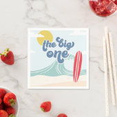 Der Big One Surf Beach zum 1. Geburtstag Serviette (Beispiel)