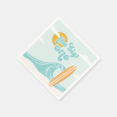 Der Big One Surf Beach zum 1. Geburtstag Serviette (Ecke)