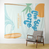 Der Big One Surf Beach zum 1. Geburtstag Wandteppich (Beispiel (Horizontal))