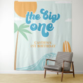 Der Big One Surf Beach zum 1. Geburtstag Wandteppich (Beispiel)