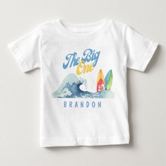 Der Big One Surf Shirt Individuelle Name zum erste (Vorderseite)