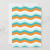 Der Big One surft Surf 1. Geburtstag Einladung (Rückseite)