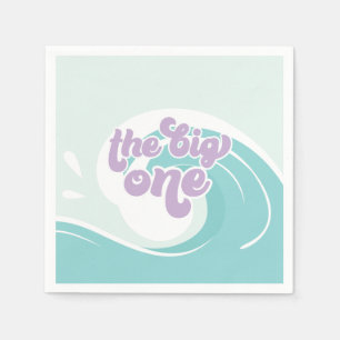 Der Big One Wave Beach zum Geburtstag Serviette